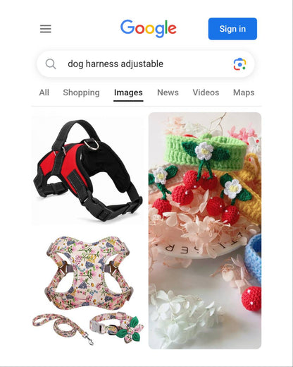 Adjustable Dog Chest Harness With Optional Accessories