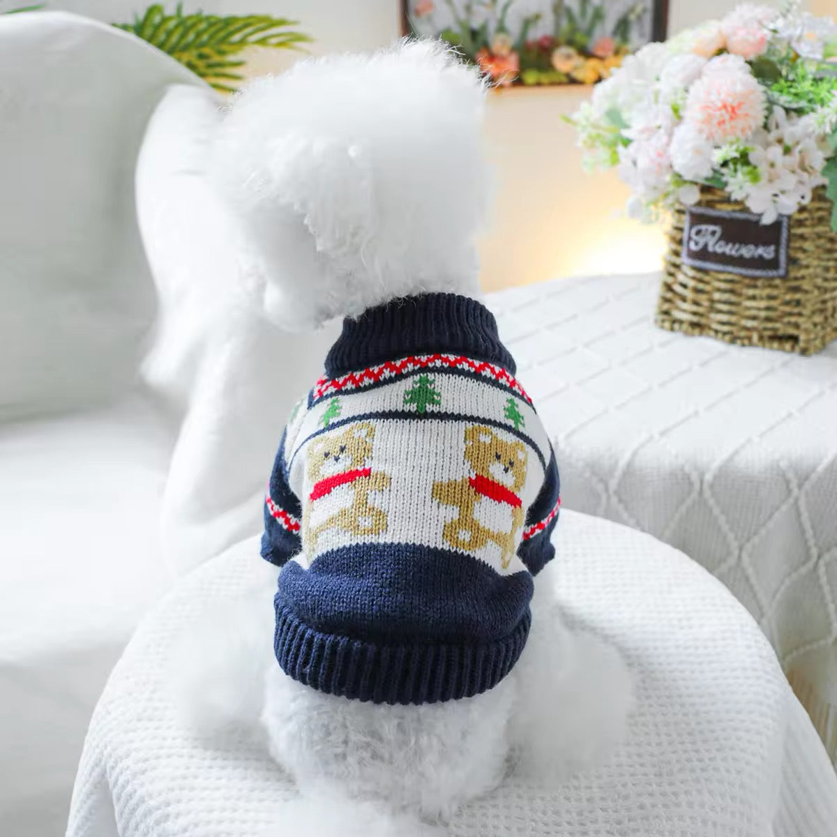 Badger Christmas Sweater for Dogs – Festive Holiday Dog Sweater